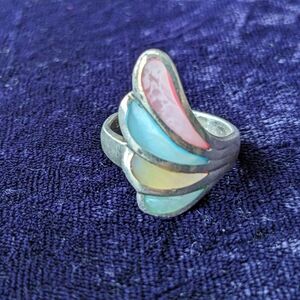 Vintage 925 Sterling Silver Art Deco Ring